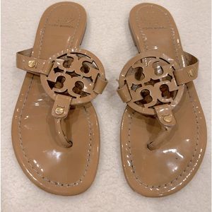 Tory Burch MILLER PATENT SANDAL-Size 8